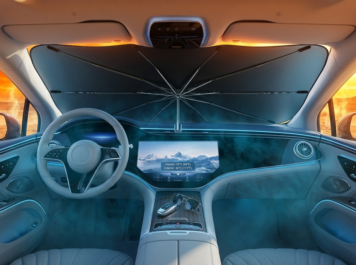 CoolDach™ – Osłona Przeciwsłoneczna, Która Chłodzi Auto w 60 Sekund
